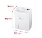 Destructora de documentos HSM Pure 220, nivel de seguridad 4, corte en partículas, 7 hojas
