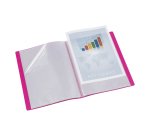 Protège-documents Propyglass Viquel personnalisable  A4 40 pochettes - 80 Vues - framboise