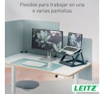 Soporte para portátil Leitz Ergo 2 en 1 de sobremesa para trabajar sentado o de pie
