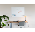 Tableau en verre mat 90x120cm - Warm Grey - Coin Arrondi - Legamaster