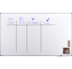 Tableau blanc émaillé UNITE PLUS 120x200cm - Legamaster
