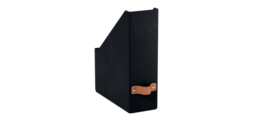 Revistero Leitz Puro, cartón 100% reciclado, pack de 2 - 10 - Negro