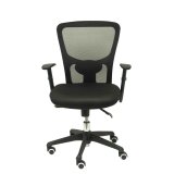 Silla Pozuelo respaldo malla negro asiento bali