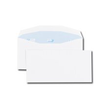 Boite de 1000 enveloppes patte trapèze blanches C6/C5 115x229 80 g/m² gommées