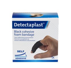 Pansement auto adhésif noir 6 cm x 4,5 m, Nouveauté 2026