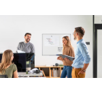 Pizarra magnetica blanca Suri enmarcada tec alloy 104.3X73