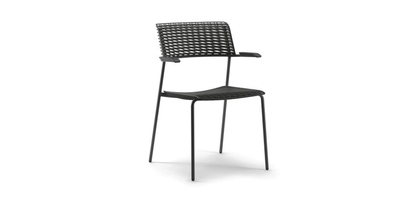 Chaise LULA avec accoudoirs