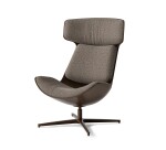 Fauteuil lounge CLEO  piètement aluminium coloris Bronze