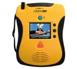 Pack Defibtech Lifeline view : défibrilateur DEA NL/FR avec sac de transport et armoire murale