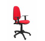 Silla de oficina Ayna brazos regulables ruedas parquet tapizado