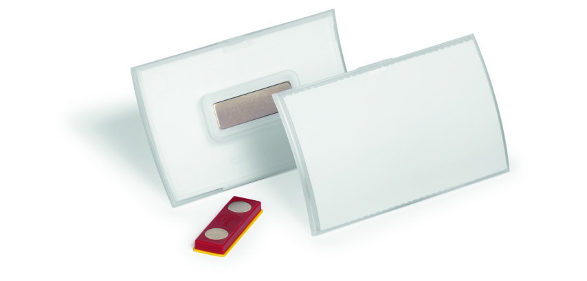 Porte-badge CLICK FOLD avec aimant 54x90 mm - Boîte de 10