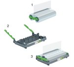 Recambio de rollo de plastificación para cartucho recargable GBC Foton 30 de 100 micras brillante