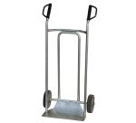 Diable inox 250 kg bavette fixe 470 x 265 mm roue caoutchouc