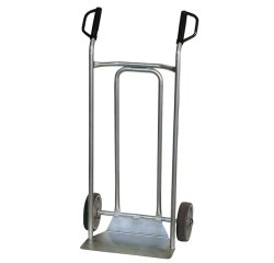 Diable inox 250 kg bavette fixe 470 x 265 mm roue caoutchouc