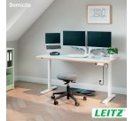 Bureau assis-debout électrique 140 x 80cm blanc - Leitz