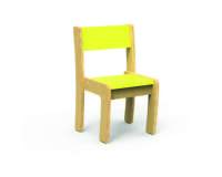 Stapelbare schoolstoel Fabiano Kids  in hout - Maat T1 - Kleuterklas