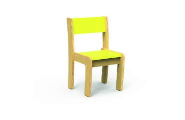 Chaise Fabiano Kids empilable en bois - Taille T1 - Ecole maternelle
