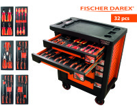 Servante équipée de 32 outils avec 6 modules