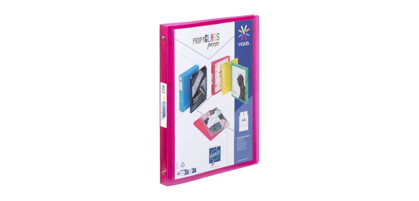 Classeur souple personnalisable A4 Dos 2,5 cm Polypropylène - PROPYGLASS - Viquel - 24,5 x 32 x 2,5 cm