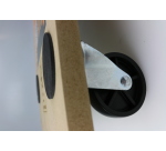 Plateau roulant en bois FSC 4 roues pivotantes – Charge 150 kg
