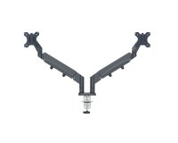 Brazo para monitor dual Ergo SpaceSaving, gris oscuro
