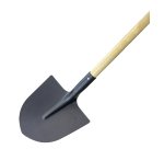 Pelle ronde col de cygne 29 cm avec manche en bois FSC® 100 %