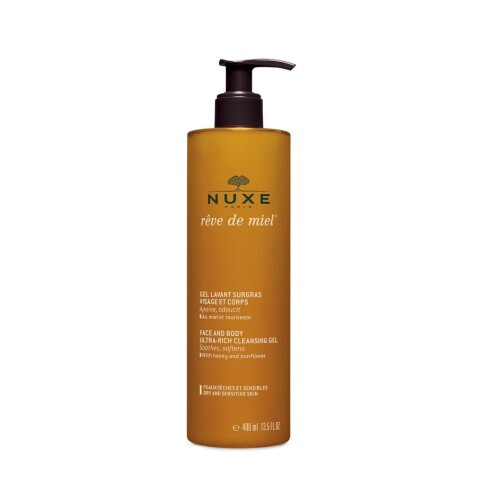 Nuxe reve de miel - gel lavant surgras visage et corps - 400 ml
