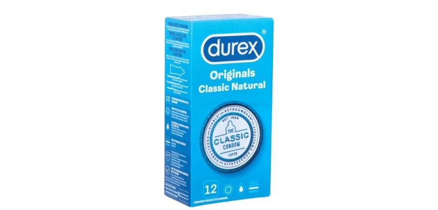Durex Classic Natural Condoms 12 pcs
