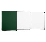 Tableau triptyque scolaire intérieur émaillé blanc - extérieur émaillé vert