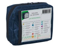 Trousse de secours Multirisques 2/4 personnes en tissu bleu