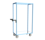 Servante multi-niveaux plateau tôle galvanisée 250 kg 850 x 500 mm roue TPE