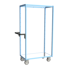 Servante multi-niveaux plateau tôle galvanisée 250 kg 850 x 500 mm roue TPE