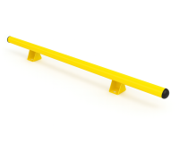 Butée de parking - Chasse roue - PMR  Modèle droitØ 60 mm  Zingué + peinture poudre époxy jaune