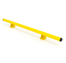 Butée de parking - Chasse roue - PMR  Modèle droitØ 60 mm  Zingué + peinture poudre époxy jaune