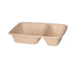 Envase de bagazo con 2 compartimentos - Caja 300 unidades