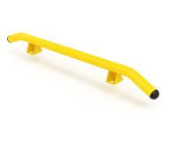 Butée de parking - Chasse roue - PMR Modèle cintré Ø 76 mm Zingué + peinture poudre époxy jaune