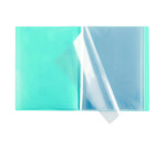 Protège-documents Viquel Propyglass polypropylène translucide personnalisable A4  20 pochettes - 40 vues couleurs assorties