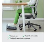 Reposapiés de escritorio ajustable Leitz Ergo, 80% plástico reciclado