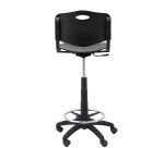 Siège Robledo Polypropylène Noir Sans Accoudoirs