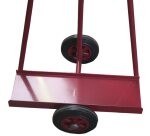 Chariot porte-panneaux 300 kg 600 x 200 mm poignée fixe roue caoutchouc