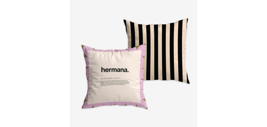 Funda de Cojín "Hermana" Fam