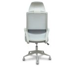 Silla Pro534 respaldo malla negro asiento tela base piramidal negra ruedas nailon - Negro