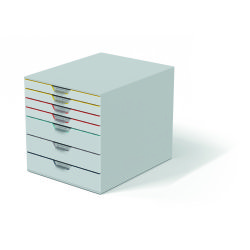 Module de classement Durable Varicolor® Mix 7 tiroirs liseré de couleur