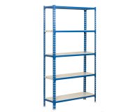 Estantería Simon Rack simonclick mini 5/400 azul/blanco 180x80x40
