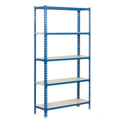 Estantería Simon Rack simonclick mini 5/400 azul/blanco 180x80x40