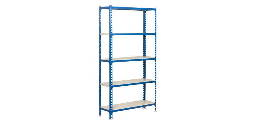 Estantería Simon Rack simonclick mini 5/400 azul/blanco 180x80x40