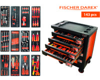 Servante équipée de 143 outils avec 12 modules