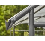 Abris vélos dôme 6 vélos + 2 scooters / motos Modèle initial - Coloris gris anthracite RAL 7021