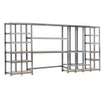 Rayonnage MODULO - Module 5 étagères - 21 plateaux