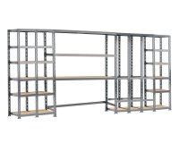 Rayonnage MODULO - Module 5 étagères - 21 plateaux